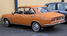 1973 Mazda 616 featuring the old registration system. The Y means that the car is registered in Kopavogur 1973 Mazda 616 orange, rear left.jpg