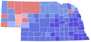 1982 United States Senate election in Nebraska results map by county.svg
