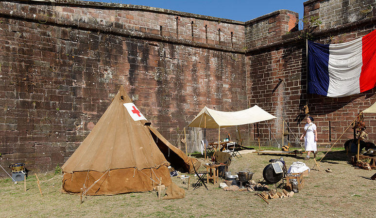 Un bivouac français de la campagne de 1940.