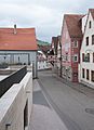 Deutsch: Blick durch die Schloßstraße in Ingelfingen in östliche Richtung.