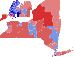 2022 New York gubernatorial election results map by state senate districts.svg
