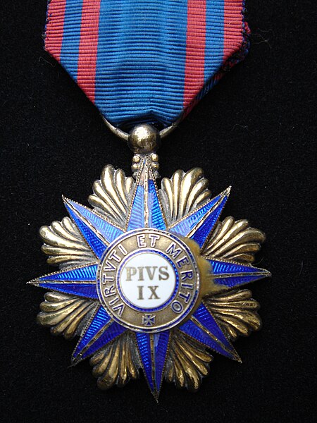 Knight's cross of the Order of Pius IX