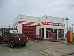 Tankstelle in Galena mit dem Truck Hook