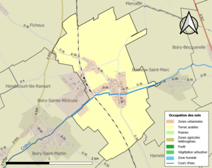 Mappa a colori che mostra l'uso del suolo.