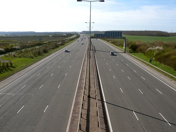 A1(M) southbound at Sawtry.