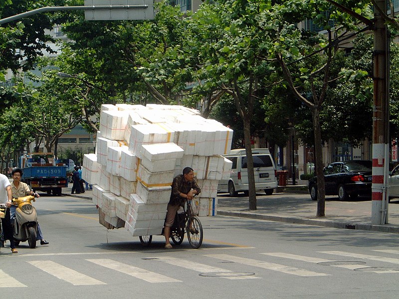 File:A heavy tricyle near Da-An Garden (Yu Yao Rd and Wu Ning Rd.) - panoramio.jpg