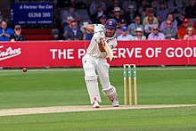 Cook batting for Essex in 2019 Alastair Cook batting 2019.jpg