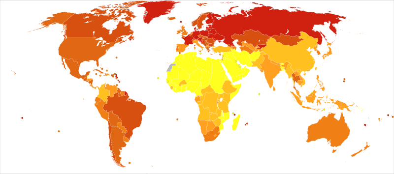 File:Alcohol use disorders world map-Deaths per million persons-WHO2012.svg