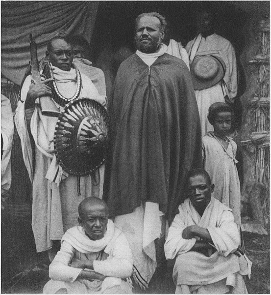 1921 photo captioned "Amhara head of the guard of the Negus."