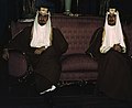 Amir Khalid right and Amir Faisal in 1943, sons of King Ibn Saud of Saudi Arabia 1a35390v (cropped).jpg