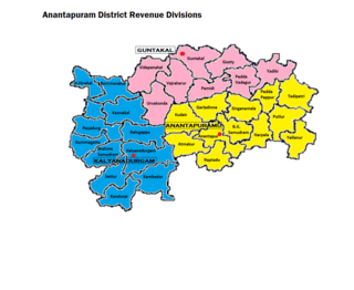 Guntakal revenue division Revenue division in Anantapur district, Andhra Pradesh, India