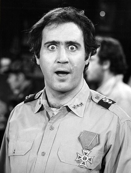 Kaufman in 1979, playing his "Foreign Man" character