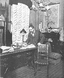 Antonio Garcia Alix, first Minister of Education in his office. Antonio Garcia Alix, Ministro de Instruccion Publica, de Company.jpg