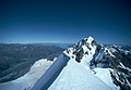 Aoraki peak from Mt Tasman summit NZ Mon 21 March 1983 wideangle