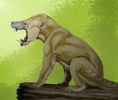 Life restoration of the Paleocene mammal Arctocyon Arctocyon DB.jpg