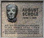 August Scholz - Gedenktafel