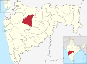 Maharashtra'da (Hindistan) Aurangabad.svg