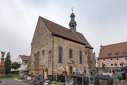 Bahnhofstraße 15, Kath. Friedhofskapelle St. Maria, Georg und Vitus Ebern 20191110 003