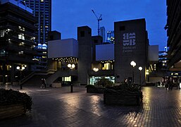 The Barbican Centre at night