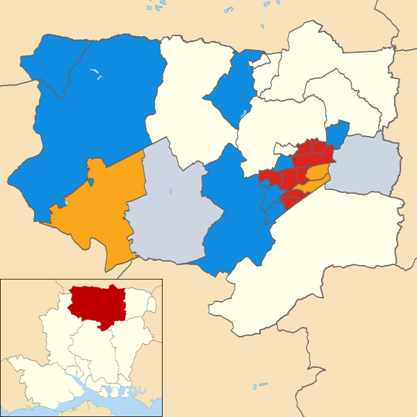 Basingstoke and Deane UK local election 2014 map.svg