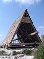 Nachbau eines Rammbocks mit Schutzbau (Widderschildkröte)