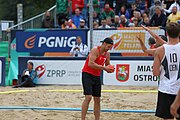 Deutsch: Beachhandball Europameisterschaften 2019 (Beach handball Euro); Tag 6: 7. Juli 2019 – Männerfinale, Dänemark-Norwegen 2:0 (25:18, 19:16) English: Beach handball Euro; Day 6: 7 July 2019 – Men's Final – Denmark-Norway 2:0 (25:18, 19:16)