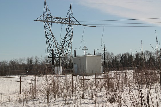 Overhead Power line.