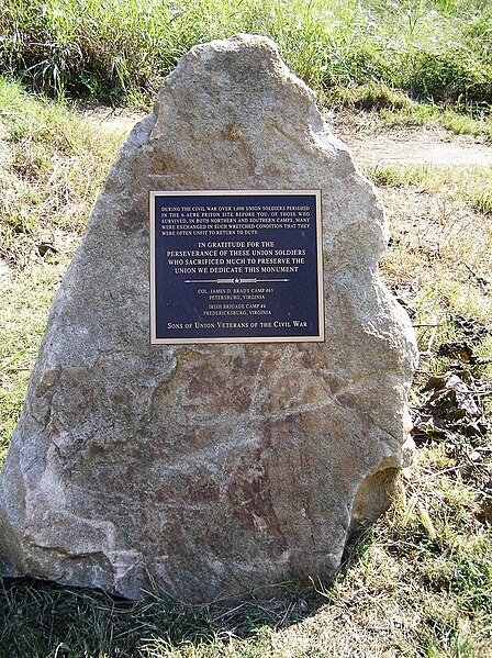 File:Belle Isle Plaque - Historical Marker for Civil War POW Camp.jpg