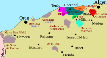 Shenwa language in the central-western part of Algeria