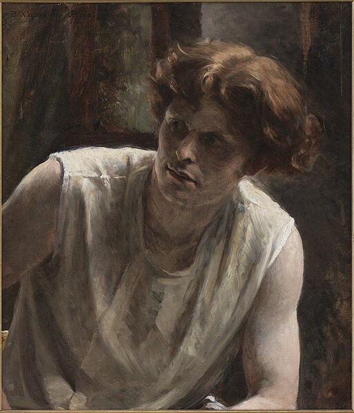 File:Bertha Wegmann, Studie af en kvindelig model, , KMS8290, Statens Museum for Kunst.jpg