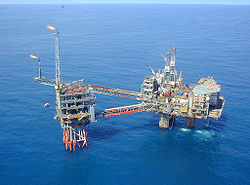 Apache Corporation's Beryl alpha oil platform in the East Shetland Basin Beryl alpha from air.jpg