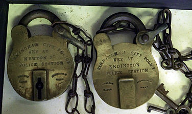 Birmingham City Police factory padlocks Newton St and Erdington