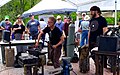 Blacksmiths demonstrating their trade at the "Fire on the Mountain" Blacksmith Festival