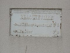 Plaque de cocher.