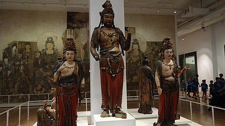 Works on exhibit in the Bishop White Gallery of Chinese Temple Art