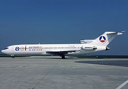 Eine Boeing 727-200 der Air Charter International (ACI) im Jahr 1981.