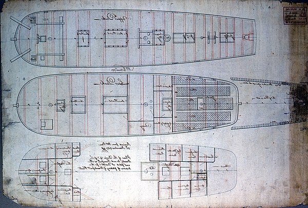 Plan of the lower decks of the Bounty