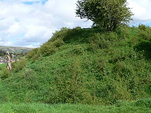 Die Motte von Builth Castle