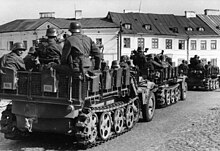 German troops in Częstochowa during the invasion of Poland