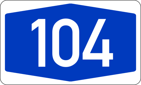 Bundesautobahn 104 number