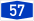 Bundesautobahn 57 Nummer.svg