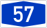 Bundesautobahn 57 number.svg