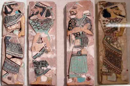 Ramesses III prisoner tiles depicting Canaanites and Shasu Leader captives[citation needed]