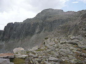 Pic de Cestrède depuis le col de Culaus.