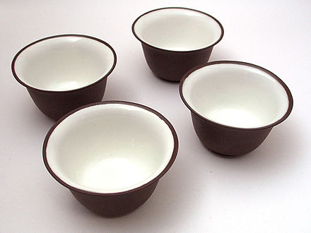 Four Chinese tea cups