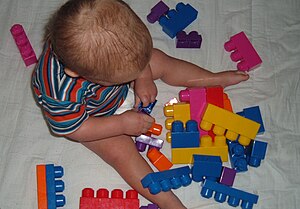 Child playing with large Mega Bloks.jpg