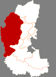 Contea autonoma mongola di Dorbod – Mappa