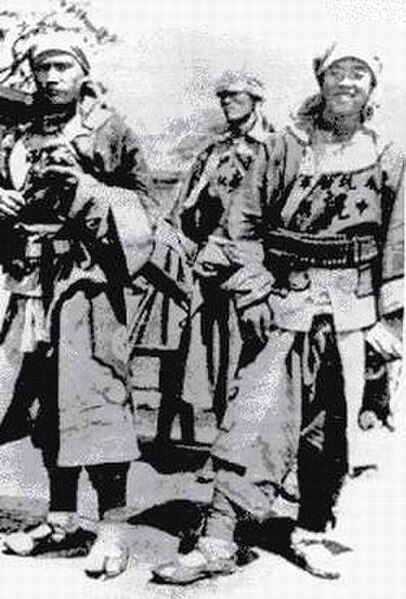 Chinese Muslim troops from Gansu, also known as the Gansu Braves