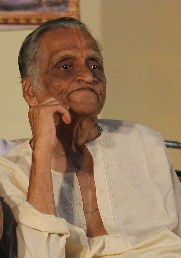 Gopu at the play "Chocolate Krishna" in 2015