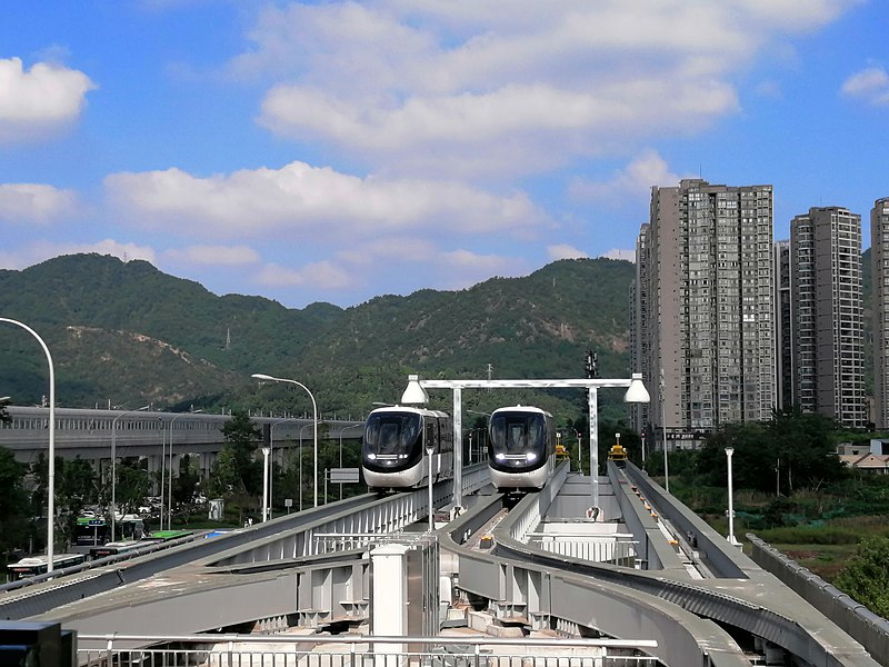 File:Chongqing SkyShuttle Trains.jpg